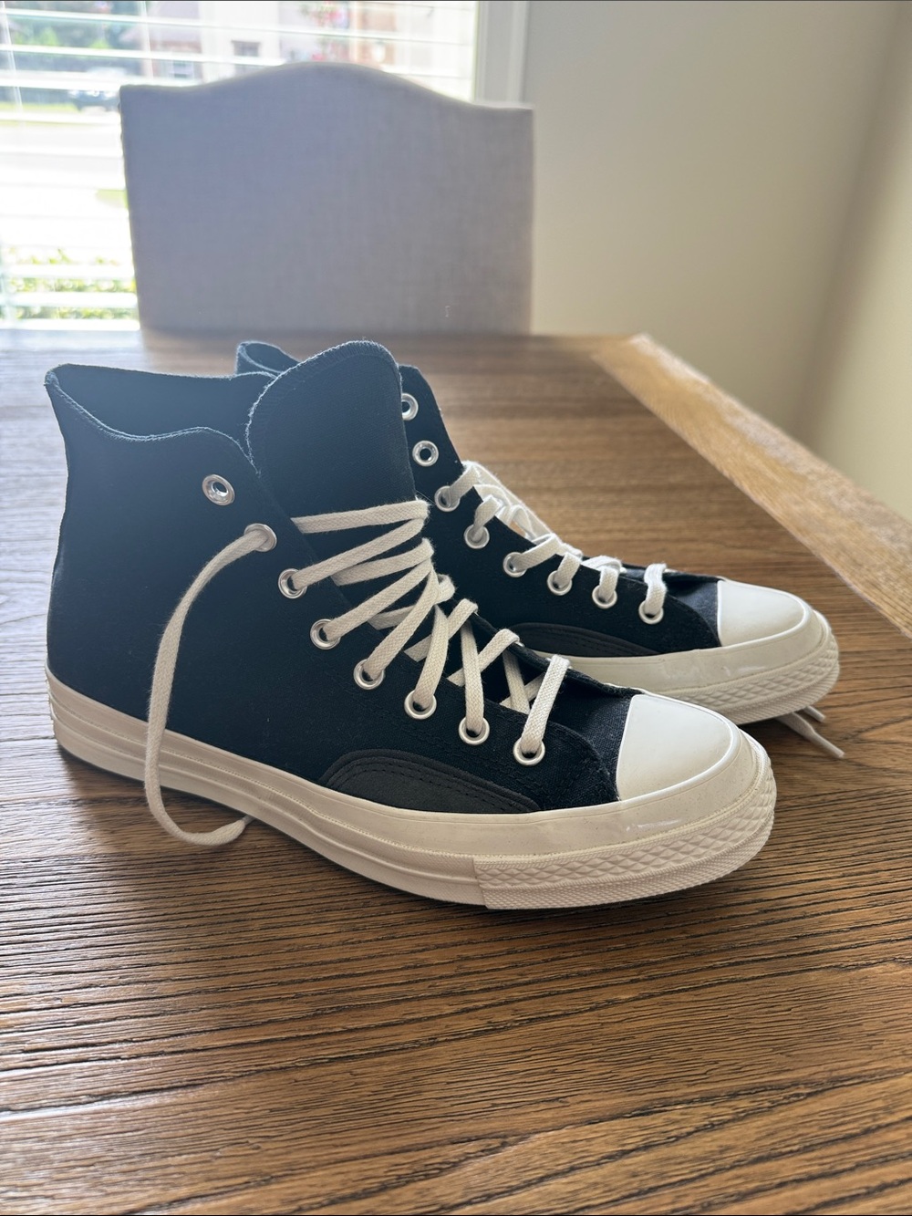 Converse Black and White Classic High-Top Sneakers